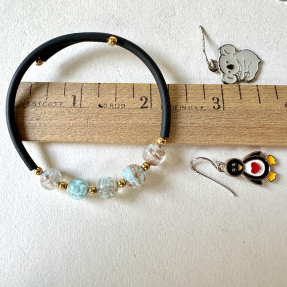 Penguin and Koala Earrings, Bracelet Set - Picture 4 of 5